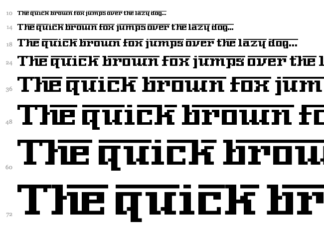 Nerima Number font waterfall