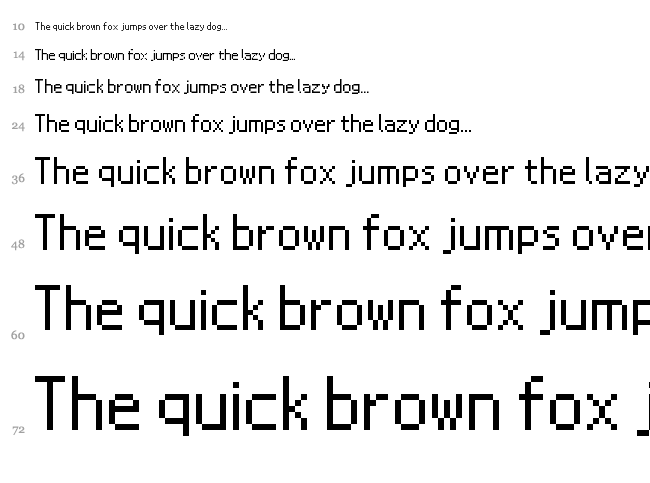 Nintendo DS BIOS font waterfall