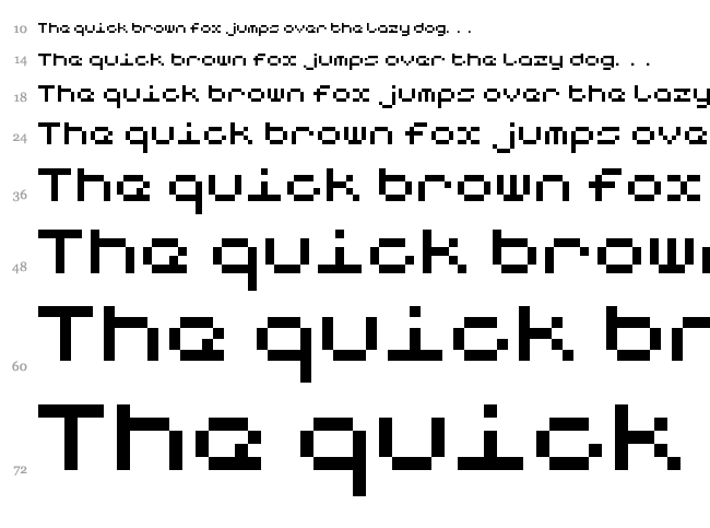 Notalot25 font waterfall