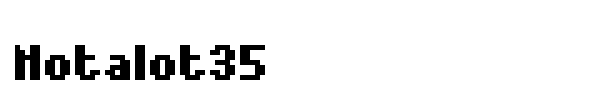 Notalot35 font