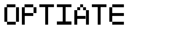 Optiate font