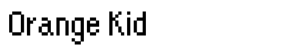 Orange Kid font