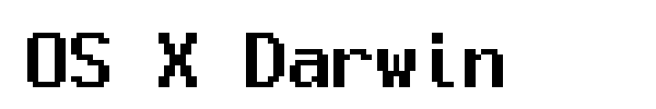 OS X Darwin font