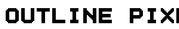 Outline Pixel 7 font