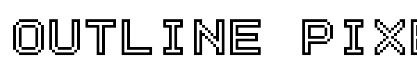 Outline Pixel 7 font preview