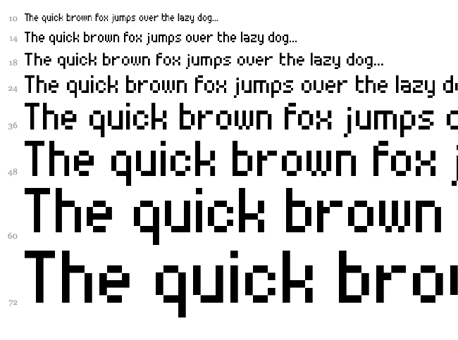 Peepo font waterfall