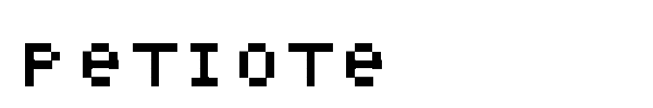 Petiote font