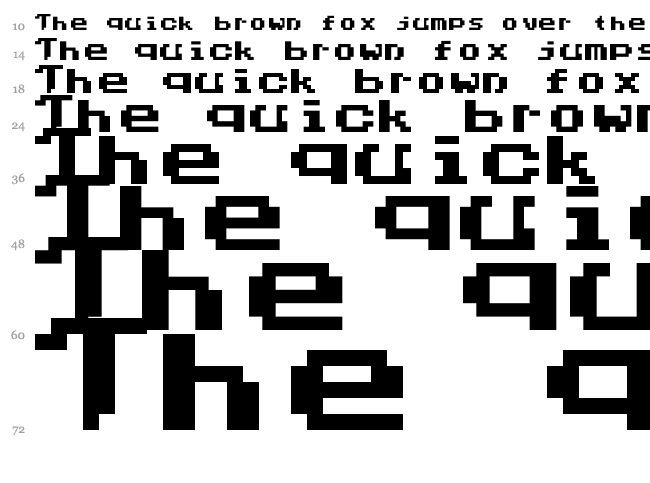 Phantalia font waterfall