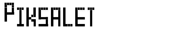 Piksalet font