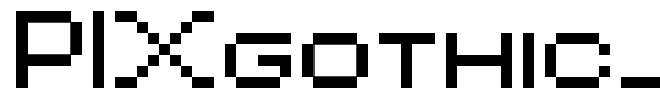 PIXgothic_7 font