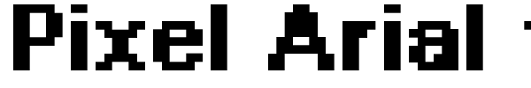 Pixel Arial 11 font preview