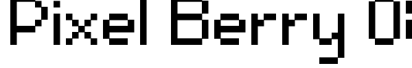 Pixel Berry 08/84 Ltd.Edition font