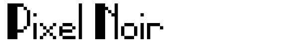 Pixel Noir font