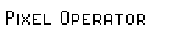 Pixel Operator font
