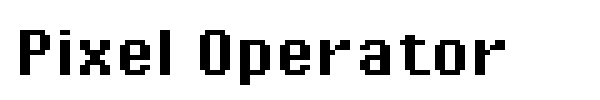 Pixel Operator font preview