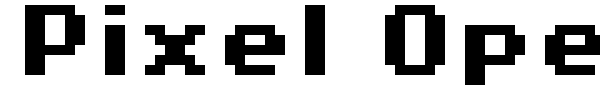 Pixel Operator font preview