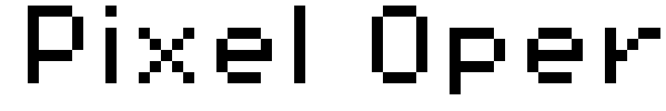 Pixel Operator font preview