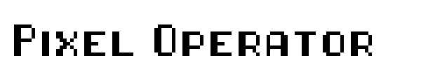 Pixel Operator font preview