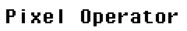 Pixel Operator font preview
