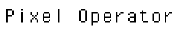 Pixel Operator font preview