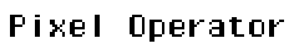 Pixel Operator font preview