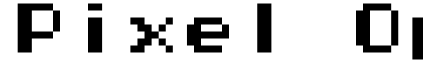 Pixel Operator font preview