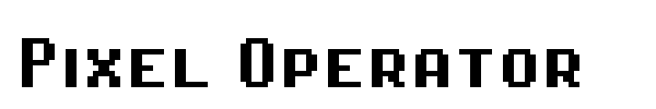 Pixel Operator font preview