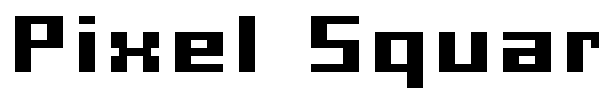 Pixel Square font