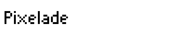 Pixelade font