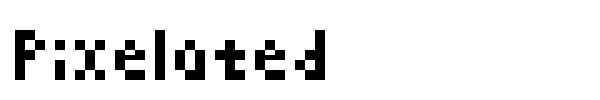 Pixelated font