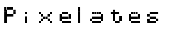Pixelates font
