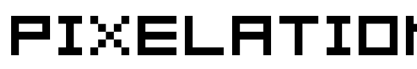 Pixelation font
