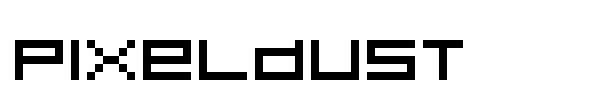Pixeldust font preview