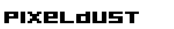 Pixeldust font preview