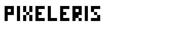 Pixeleris font
