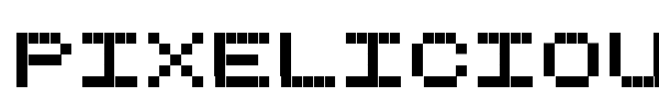 Pixelicious font