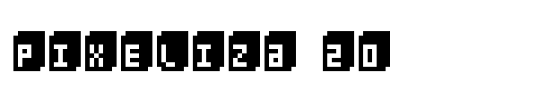 Pixeliza 20 font