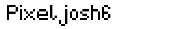 Pixeljosh6 font