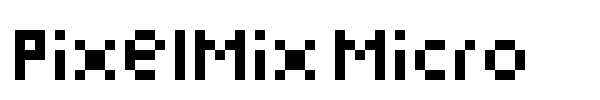PixelMix Micro font