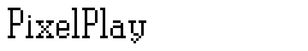 PixelPlay font