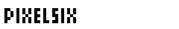 PixelSix font