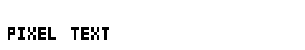 Pixel Text font