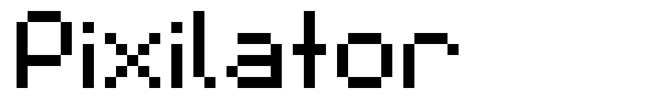 Pixilator font