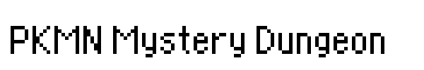 PKMN Mystery Dungeon font