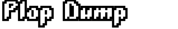 Plop Dump font preview
