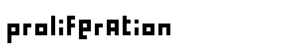 Proliferation font