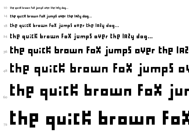 Proliferation font waterfall