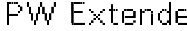 PW Extended font