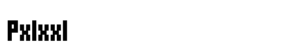 Pxlxxl font