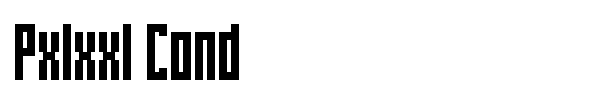 Pxlxxl Cond font